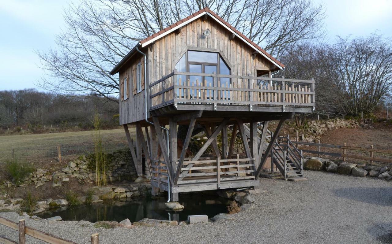 Les Cabanes Des Fontaines Saint-Sernin-du-Bois Buitenkant foto